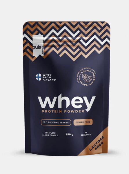 PULS WHEY pulveris (550 g)  Dubultā šokolādes garša